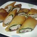 えにょこ's cooksnap of when they made 簡単*鶏むね肉と大葉の春巻き.