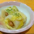 ちーまぐ's cooksnap of when they made ＊白菜のウィンナーロール煮＊.