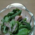 keikoree's cooksnap of when they made ルッコラとみず菜　ガス海老のサラダ.