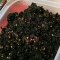 海猿大好きママ's cooksnap of when they made 赤紫蘇ジュースの紫蘇でソフトふりかけ.