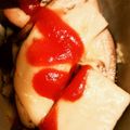ねこ７'s cooksnap of when they made 余った餃子のタネで♬簡単なすチーズ焼き.