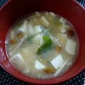 4double5's cooksnap of when they made なめことえのき茸とお豆腐のお味噌汁.