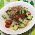 おはなすき's cooksnap of when they made 夏野菜！彩り豊富なトマきゅうサラダ.
