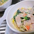 さなさきか's cooksnap of when they made 簡単♡ほうれん草とコーンのクリームパスタ.