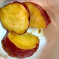 kanaんちのごはん's cooksnap of when they made レンジでお弁当一品☆さつまいもの味噌和え.