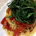 candyｔｏｙ's cooksnap of when they made 大葉とトマトの冷製パスタ.