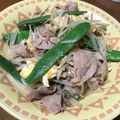 ひろ☆たん's cooksnap of when they made ＊スナップエンドウと豚肉の炒め物＊.