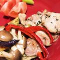 ヨｳちゃん's cooksnap of when they made 簡単！パプリカでバジル香るチキン炒め★.