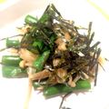 kuni02's cooksnap of when they made アスパラガスの磯辺和え.