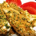 かすがべ's cooksnap of when they made レンジで簡単！揚げないササミカツ.