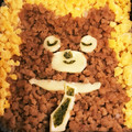 ポチャポチャおふろ's cooksnap of when they made そぼろ弁当♩くま弁当☆父の日.