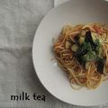 みるく茶's cooksnap of when they made なすとベーコンとトマトとのパスタ.