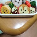 恵美☆彡's cooksnap of when they made ツムツム☆キャラ弁☆遠足☆チップ デール.