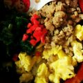 えりちゃお's cooksnap of when they made ☆簡単 三色丼☆.