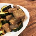 tk1hiro's cooksnap of when they made コンニャクとズッキーニの味噌炒め.