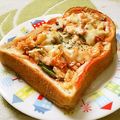 えれぼん's cooksnap of when they made ♪簡単キャベツチーズケチャップトースト.