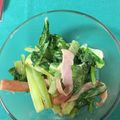 hanorchid's cooksnap of when they made 茎レタスの葉っぱの炒めもの.