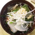him0118's cooksnap of when they made あっさりおかずスープ♪簡単！鶏つくね汁.