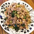 i3uchi's cooksnap of when they made 豚肉とズッキーニとレンコンの炒め.