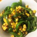 ＊＊めろん＊＊'s cooksnap of when they made ピーマンとコーンのオイスターソース炒め.