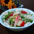 sayamoya's cooksnap of when they made 食卓の彩り要員♪せんスパサラダ！.