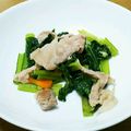 あ～ちゃんさ～ちゃん's cooksnap of when they made さっぱり♪小松菜と豚肉のマヨポン.