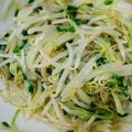 ぱにぱる's cooksnap of when they made 簡単過ぎ！豆モヤシとカイワレのナムル♡.