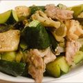 yukancyu's cooksnap of when they made ごま油香る♪豚肉きゅうりわかめの中華炒め.