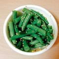 あいうえお♪'s cooksnap of when they made レンジだけで簡単！いんげんのごまあえ.