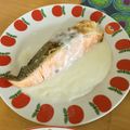 komutatata's cooksnap of when they made 鮭のムニエル☆チーズクリームソースがけ♪.