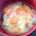 つたき's cooksnap of when they made 子どもも大好き♪さつまいもの甘い味噌汁.