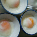 taki。。's cooksnap of when they made 炊飯器で簡単♫温泉卵〜♫.
