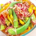 キキまんま's cooksnap of when they made ☆野菜のマリネ☆〜オクラとパプリカ.