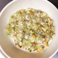 PeppaPiggy's cooksnap of when they made 離乳食後期 野菜と鶏ささみのミルク煮.