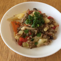 りぴえ's cooksnap of when they made ジャガイモと豚ひき肉のネギ塩炒め.