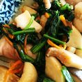 fm04's cooksnap of when they made 鶏胸肉ほうれん草のにんにくバター醤油炒め.