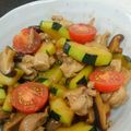 クック5QKL4F☆'s cooksnap of when they made ごろごろ！鶏とズッキーニの簡単丼.