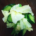 クック91LQWL☆'s cooksnap of when they made きゅうりとキャベツの浅漬け.