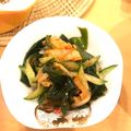 geh144's cooksnap of when they made キムチわかめキュウリの胡麻油和え.