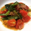 irikomaru's cooksnap of when they made 小松菜・プチトマトのソテー・海苔風味.