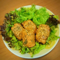 myrose's cooksnap of when they made 簡単厚揚げの豚肉巻き煮.