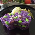 伸也❤️明子's cooksnap of when they made 紫にんじんの炊き込みごはん（鍋炊き）.