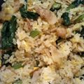 ★かおっち★'s cooksnap of when they made ✿豚バラと小松菜のガーリック炒飯✿.