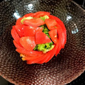 ＊しおり＊'s cooksnap of when they made トマトサラダ♥ 簡単でお洒落な切り方.