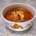 ＠迷子＠'s cooksnap of when they made ピリ辛スープ～簡単✿かき玉もやしスープ✿.