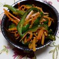 レオミウ's cooksnap of when they made 人参とピーマンのごま油あえ.