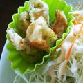 手作り★ママ's cooksnap of when they made ちくわのアオサとすりゴマの天ぷら.
