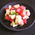 ひさかた's cooksnap of when they made ヤズサラダ@スイカ・ミント・フェタチーズ.