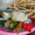 ちびゴン太's cooksnap of when they made キャラ弁に◎餃子の皮deキャンディー◎.