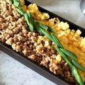 もりのおく's cooksnap of when they made 前夜に作れば楽ちん！鶏そぼろ弁当.